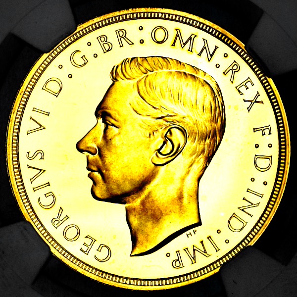 1937 George VI Proof Five Pounds NGC - PF65 ULTRA CAMEO