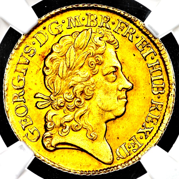 1716 George I Guinea Practically Uncirculated. NGC - MS62