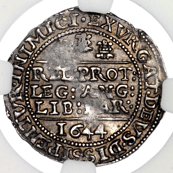 1644 Charles I Groat NGC - AU53