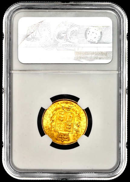 1839 Victoria Sovereign Brilliant Uncirculated. NGC - MS65