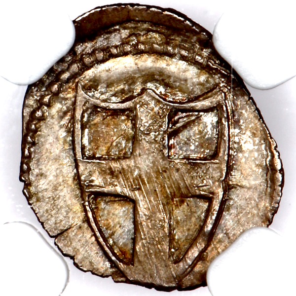 1649-1660 Commonwealth Halfpenny Brilliant Uncirculated. NGC - MS65