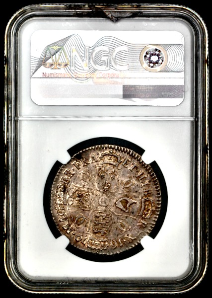 1679 Charles II Halfcrown NGC - About Uncirculated 58