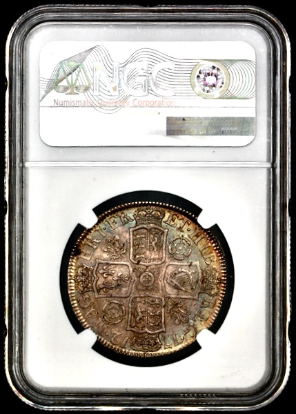 1712 Anne Halfcrown Uncirculated. NGC - MS63