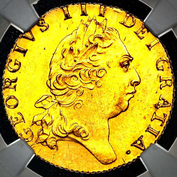 1796 George III Guinea Choice Uncirculated. NGC - MS64