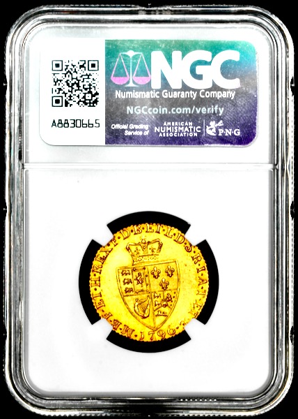 1796 George III Guinea Choice Uncirculated. NGC - MS64