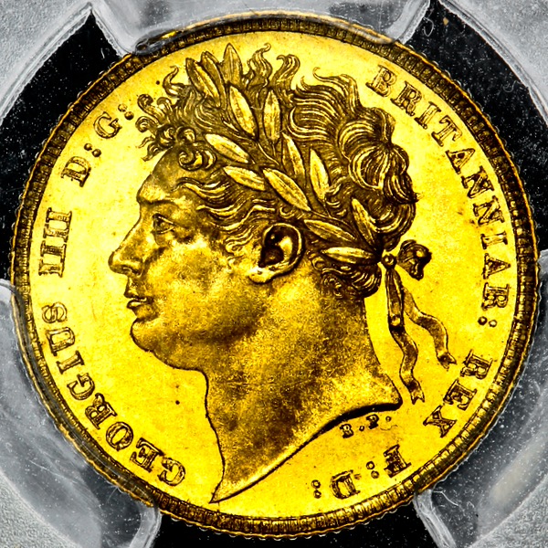 1821 George IV Sovereign Uncirculated. PCGS - Mint State 63