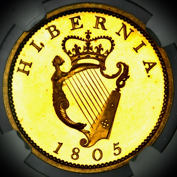 1805 George III Ireland Proof Penny NGC - PF66 ULTRA CAMEO