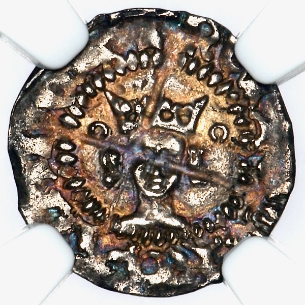 1413-1422 Henry V Halfpenny Practically Uncirculated. NGC - MS62