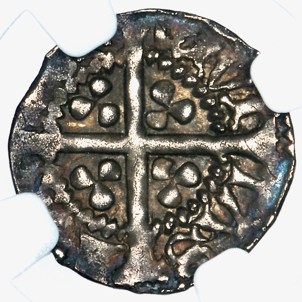 1413-1422 Henry V Halfpenny Practically Uncirculated. NGC - MS62