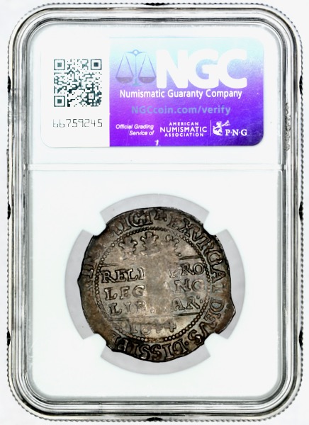 1644 Charles I Shilling Practically Uncirculated. NGC - MS62
