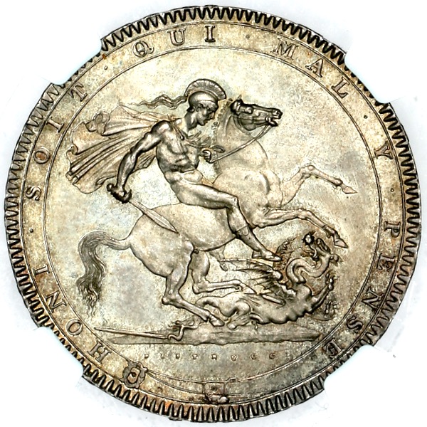 1819 George III Crown Choice Uncirculated. NGC - MS64+