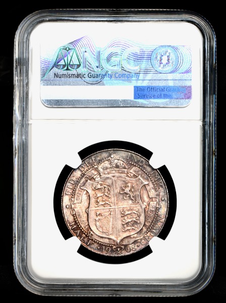1908 Edward VII Halfcrown Choice Uncirculated. NGC - Mint State 64