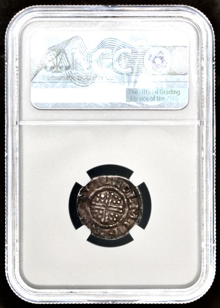 1189-1199 Richard I Penny NGC - AU55