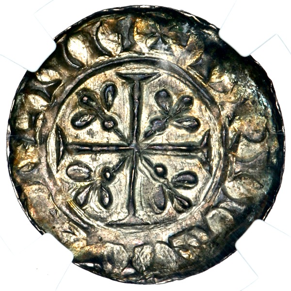 1095-1098 William II Penny Practically Uncirculated. NGC - MS62