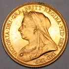 1893 QUEEN VICTORIA  HALF SOVEREIGN COIN