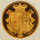 1830 KING WILLIAM IV PROOF GOLD SOVEREIGN COIN