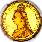 1887 Queen Victoria Five Pounds