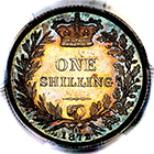 1872 Queen Victoria Shilling