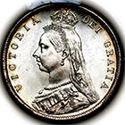 1892 Queen Victoria Halfcrown