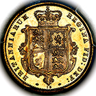 1875 Queen Victoria Half Sovereign