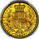 1864 Queen Victoria Sovereign