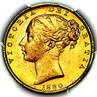 1880 S Queen Victoria Australia Sydney Mint Sovereign