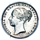 1863 Queen Victoria Shilling