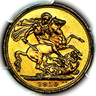 1913 S King George V Australia Sydney Mint Sovereign
