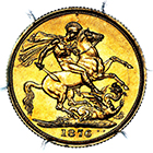 1876 S Queen Victoria Australia Sydney Mint Sovereign