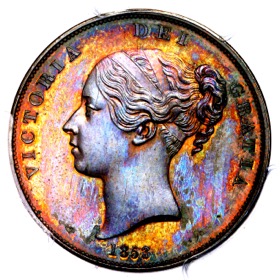 1853 Victoria Proof Penny