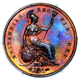 1853 Victoria Proof Penny