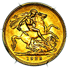 1929 P George V Australia Perth Mint Sovereign