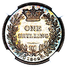 1842 Queen Victoria Shilling
