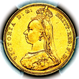 1888 Queen Victoria Sovereign