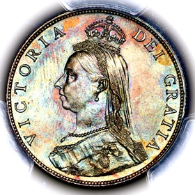 1887 Queen Victoria Florin