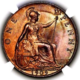 1909 King Edward VII Penny