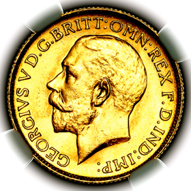 1924 M George V Australia Melbourne Mint Sovereign