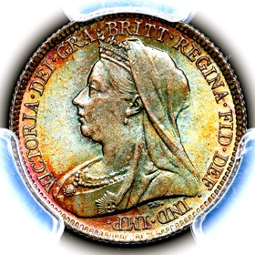 1900 Queen Victoria Sixpence