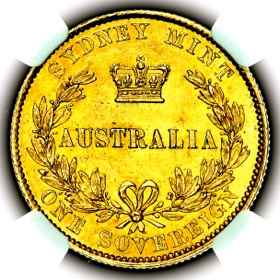 1859 Victoria Australia Sydney Mint Sovereign