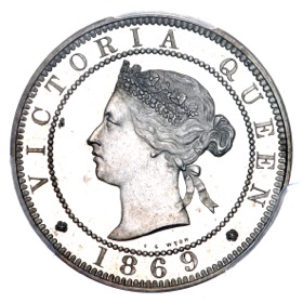 1869 Victoria Jamaica Proof Penny