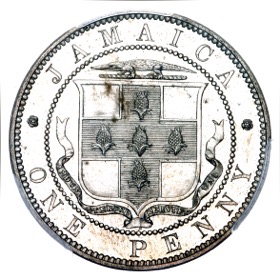 1869 Victoria Jamaica Proof Penny