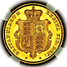 1858 Victoria Half Sovereign