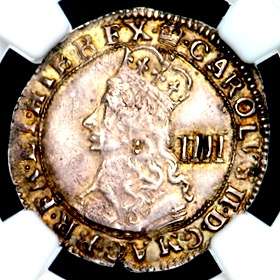 1660-1662 Charles II Fourpence