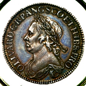 1658 Oliver Cromwell Halfcrown