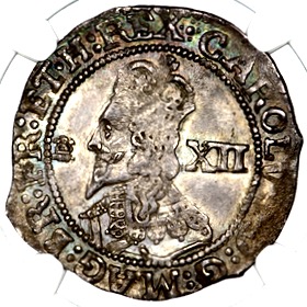 1644 Charles I Bristol Mint Declaration Shilling