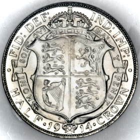1914 George V Halfcrown