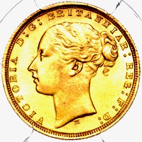 1875 M Victoria Australia Melbourne Mint Sovereign